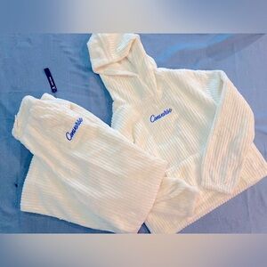 Ribbed Sherpa Hoodie/Pants Set